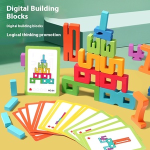 Early Education Children's Three-dimensional Color Digital Cognitive Game Wooden Building Blocks Toys for Kids Boys & Girls - Product Image 5