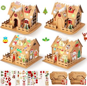 6 ensembles noël <span class=keywords><strong>pain</strong></span> <span class=keywords><strong>d</strong></span>'épice <span class=keywords><strong>maison</strong></span> <span class=keywords><strong>Kit</strong></span> carton artisanat <span class=keywords><strong>Kit</strong></span> bricolage construire fournitures pour enfants vacances jeu fête <span class=keywords><strong>d</strong></span>écoration Playtime - Product Image 4