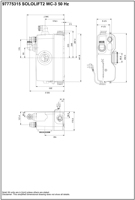 Pompe à eaux usées Sololift2 WC-3, pompe à eaux usées à niveau fixe, drainage de salle de bain en sous-sol, pompe de vidange de toilettes Grundfospump