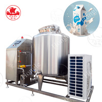 Stérilisation industrielle de lait de pasteurisateur de bière de jus de lait avec la pasteurisation et un compresseur de refroidissement