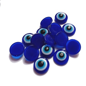 Usine en gros dos plat bleu <span class=keywords><strong>turc</strong></span> mauvais œil pierres perles résine mauvais œil - Product Image 4