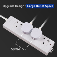 Rallonge britannique 5M prise multi-prises 13A 6 voies prise d'extension carte d'alimentation en cuivre 250V multiprise pour la maison avec UKCA
