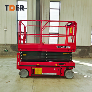 टैडर 220v कैंची लिफ्ट 8 मीटर लीड-एसिड बैटरी इलेक्ट्रिक कैंची लिफ्ट टेबल प्लेटफॉर्म - Product Image 2