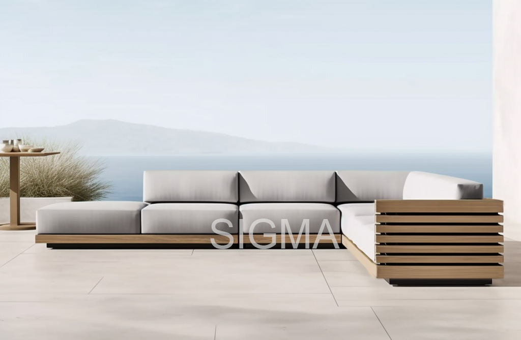 New Arrival Wooden Outdoor Garden Sofa Sets Customized Outdoor Teak Sofa
