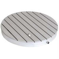 Tapis de douche extérieur rond et carré à activation au pied, antidérapant, en PS imitation bois, auto-arrosant, pour piscine, jardin, cour arrière, plateforme de douche portable