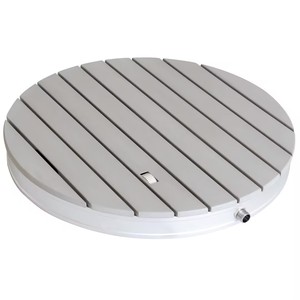 Plataforma de Ducha Portátil Redonda y Cuadrada para Exteriores, Antideslizante, de Madera <span class=keywords><strong>PS</strong></span>, con Activación por Pie, para Jardín, Patio Trasero y Piscina - Product Image 4