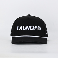 Casquettes de baseball de camionneur d'extérieur à 5 panneaux pour hommes sportifs Motif de broderie 3D Trous laser d'été Chapeau de golf