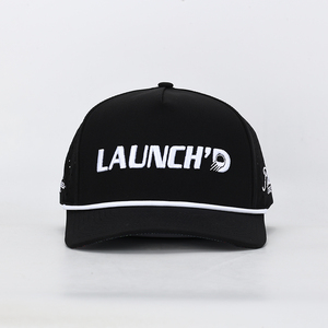 Casquettes de baseball de camionneur d'extérieur à 5 panneaux pour hommes sportifs Motif de broderie 3D Trous laser d'été Chapeau de golf - Product Image 1
