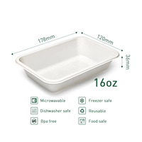 Groothandel wegwerp PP plastic voedselbakjes magnetronbestendig voor vlees, groenten en fruit voor supermarkten en catering