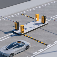 Sistema de seguridad de reconocimiento de matrícula Cámara de estacionamiento Carretera Anpr Puerta Barrera Lpr con software y pantalla LED