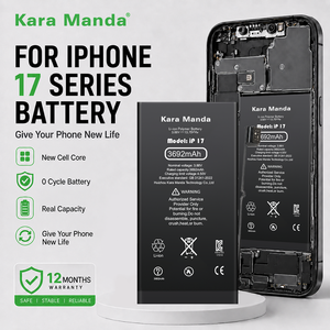 Batería de Celular al por Mayor Kara Manda para <span class=keywords><strong>iPhone</strong></span> 6 6s 7 8 Plus Se2020 X Xr Xs Max 11 12 13 14 15 16 17 Pro Max - Product Image 1