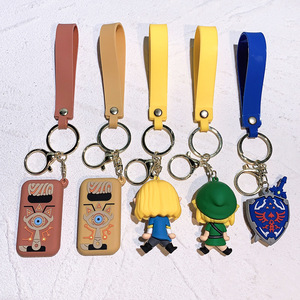 Haute qualité <span class=keywords><strong>Zelda</strong></span> PVC porte-clés en caoutchouc souple <span class=keywords><strong>Figurine</strong></span> jouet porte-clés jeu sac pendentif - Product Image 3