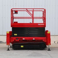 Plateforme élévatrice mobile à ciseaux économique 6-20m électrique tout-terrain certifiée CE ISO capacité 300kg construction en acier