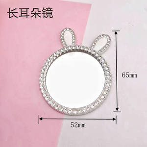 เคสโทรศัพท์มือถือ/เคสไอแพด ลายมงกุฎหัวใจแมวหนู ประดับเพชร ดีไซน์กระจกเงา ของตกแต่งงานฝีมือ DIY - Product Image 6