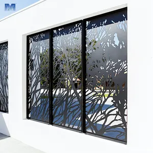 Divisor de pared portátil de metal para exteriores, divisor de jardín de acero inoxidable, partición plegable, pantalla de lujo