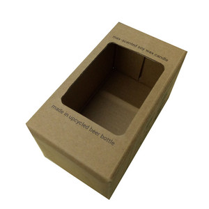 Boîtes d'emballage pliables en papier kraft brun à bas <span class=keywords><strong>prix</strong></span> en gros Boîte <span class=keywords><strong>de</strong></span> réveil Boîtes à ampoules LED avec fenêtre - Product Image 5