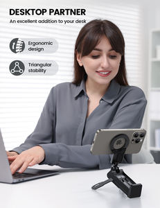 Soporte Magnético Portátil para Teléfono STRL02, Plegable, para Viajes en Avión, con Rotación de 360 Grados, Abrazadera Fuerte para Mesa, Grabación de Video - Product Image 2