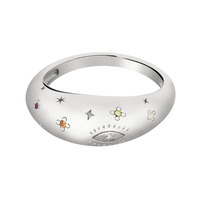 Hochzeits schmuck 18 Karat vergoldeter Stern türkischer böser Blick graviert Zirkon Sterling Silber Croissant Ring Schmuck für Mädchen