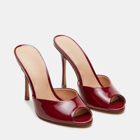 Sandales d'Extérieur Légères à Talons Hauts Sexy et Anti-Dérapantes pour Dames, Printemps/Été 2025, Pointues, Grandes Tailles