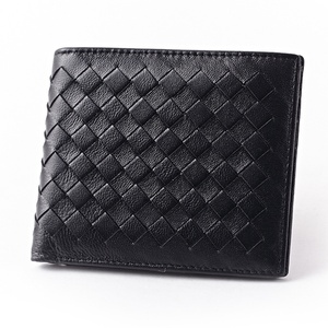 For Boshiho <b>RFID</b> Leather Card Holder and Business <b>Wallet</b> Men's & Women's Goat Leather Woven Cardholder for Credit & ID - Product Image 4
