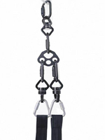 Accessoires de montage pour boucles aériennes avec mousquetons pivotants et connecteurs en forme de 8