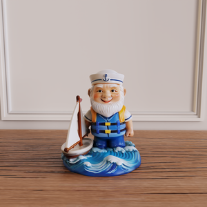 Gnomos Náuticos de Cerámica Pintados a Mano, Figuras Decorativas Costeras, Venta al Por Mayor, Fabricante OEM ODM, Estatuas de Gnomos de Cerámica - Product Image 4