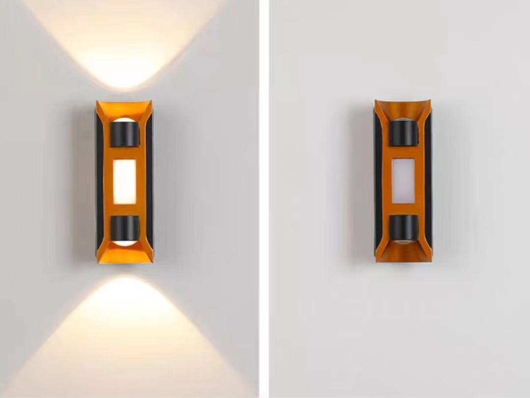 LED Wall Light Garden Waterproof Hexagon  Aluminum Wall Lamp Fancy Lights Exterior 2W 3W 5W 6W 7W 8W