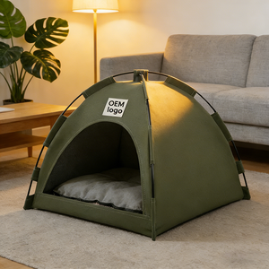 Tente de camping pliable pour animaux de compagnie, abri portable pour chiens et chats pour les voyages et la maison - Product Image 1