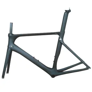 Cuadro de bicicleta de carretera de fibra de carbono T800, superligero