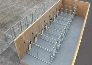 กรงสุนัขชุบสังกะสีแบบจุ่มร้อนในร่ม/กลางแจ้ง - Product Image 5