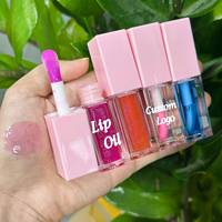 Huile à lèvres repulpante personnalisée Gloss à lèvres hydratant Nourrissant longue durée Non collant Glitter Shine Lip Glow Oil Tint