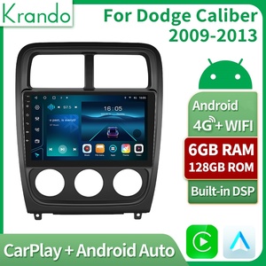 Audio de coche de 9 pulgadas para <span class=keywords><strong>Dodge</strong></span> <span class=keywords><strong>Caliber</strong></span> 2009-2013 Android unidad principal de Radio de coche navegación inalámbrica CarPlay Android Auto 4G GPS WIFI - Product Image 2