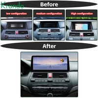 Radio de Coche Android con Pantalla Táctil de 12.3 Pulgadas Krando para Honda Accord 8 2008-2012, Sistema Android, Radio Estéreo para Coche, Apple Carplay Inalámbrico