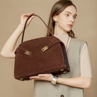 Nouveauté : Sac Chic à Porter sous le Bras, Structuré, Tridimensionnel, Grande Capacité, en Cuir Véritable, Style Coréen, Sac Cabas en Polyester, Urbain
