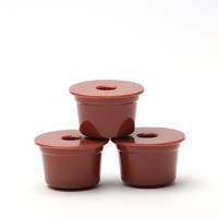 Capsules de café vides réutilisables en plastique écologique de haute qualité pour système Caffitaly, dosettes de café rechargeables compatibles