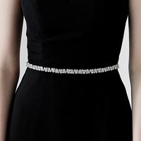 Ceinture de mariée Huanxing de luxe ornée de strass, accessoire de robe de mariée, style influenceur, ceinture de taille 100 pour usage quotidien