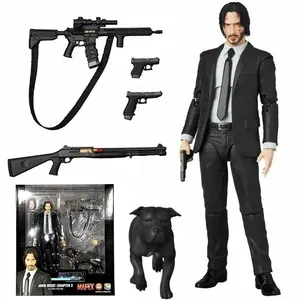 16cm MAF Kill John Wick 4 Action Figure Mafex No.085 Collectible Model PVC Toy for Kids Gifts Movable Doll John Wick