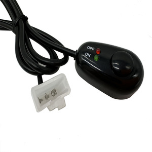 12V 2A xe phụ trợ ánh sáng dính đẩy nút chuyển đổi với màu đỏ/Màu xanh lá cây dẫn đèn - Product Image 1