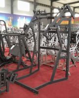 Appareil de musculation professionnel pour exercices de pectoraux et d'épaules, avec fonction de levée latérale à double bras, compatible avec les plaques de poids, type Power Rack