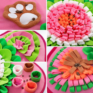 Pet <b>Snuffle</b> <b>Mat</b> for Dogs Interactive Sniff <b>Mat</b> Feeding <b>Mat</b> for Puppies Slow Feeder Dog Treat <b>Mat</b> for Training and Stress Relief - Product Image 4