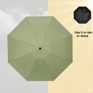 Light <b>Weight</b> Fully-Automatic Travel Umbrella 5-Fold <b>Small</b> Business Gifts Rain Gear Deluxe Compact 8 Glass Fiber Ribs Durable - Product Image 3