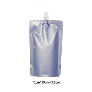 Melksap Shampoo Drank Afdichting Tuit Zakje Custom Plastic Minfly Digitale Print Stand Up Vullen Vloeistof 30Ml 200Ml 250Ml