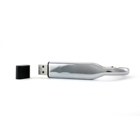 Clé USB en métal avec mousqueton 16 Go, porte-clés