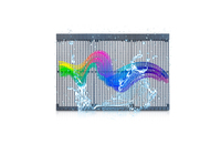 Pantalla Led transparente para publicidad impermeable al aire libre Pantalla de ventana de soporte grande suave
