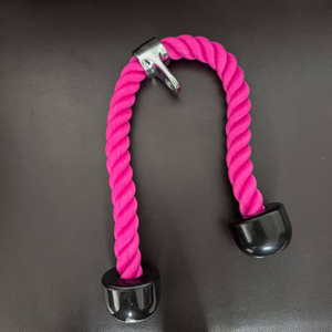 Nouvelle <span class=keywords><strong>corde</strong></span> de tirage rose pour machine à câble de fitness, <span class=keywords><strong>corde</strong></span> de triceps en nylon robuste pour salle de sport - Product Image 5