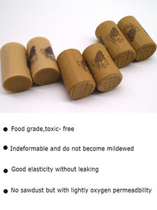 הנמכר ביותר במלאי טבע מלא עץ עגול יין עץ מלא אישית פקק יין משובח הסיטונאי עם הלוגו וגודל - Product Image 5