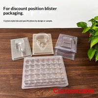 Plateau à Dumplings Congelés en Plastique Transparent de Qualité Alimentaire Personnalisé OEM, Diviseurs, Contenant Jetable, Impression de Logo, Forme Unique