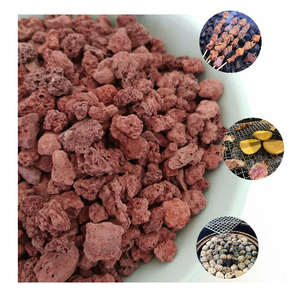Pierres chaudes de basalte rouge et noir naturel, bloc de barbecue, sans poussière, écologiques, qualité supérieure, vente en gros, pierre de lave <span class=keywords><strong>volcanique</strong></span>, meilleur <span class=keywords><strong>prix</strong></span> - Product Image 2