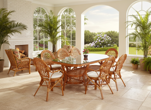 Modern Square <b>Rattan</b> <b>Dining</b> <b>Set</b> for Commercial Restaurants and Hotels <b>Outdoor</b> Use with Long Table - Product Image 5