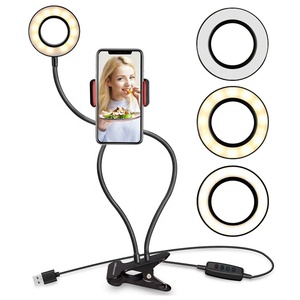 Lampe à clip vidéo Vlog Phone Beauty Live LED Ring Light Photography Selfie Live Streaming <span class=keywords><strong>Blog</strong></span> Live Broadcast Makeup Table Desktop Clip Lamp - Product Image 1